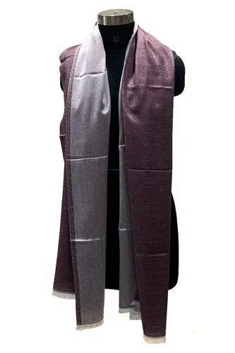 Micro Modal Jamawar And Reversible - Solid Colour Reversible Shawl ...