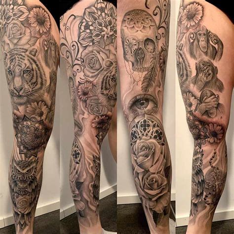 leg sleeve tattoo ideas for guys