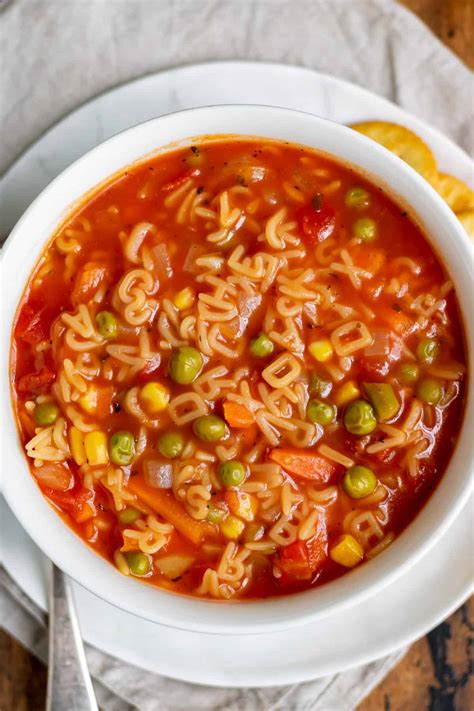 Alphabet Soup - Veggie Desserts