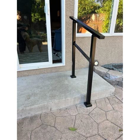 Buy Handrails for Outdoor Steps,2 Step Handrail Fits 1 to 2 Steps ...