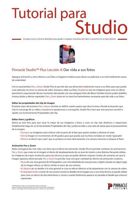 Pinnacle Tutorial 的图像结果