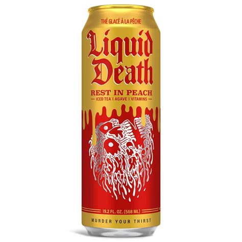 Liquid Death Iced Tea Rest In Peach at Natura Market