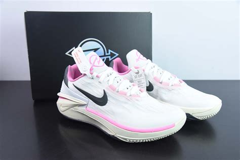Air Zoom G.T.Cut 2 EP 耐克GT2.0实战系列篮球鞋 白黑粉 货号：FD9905-101 名媛网