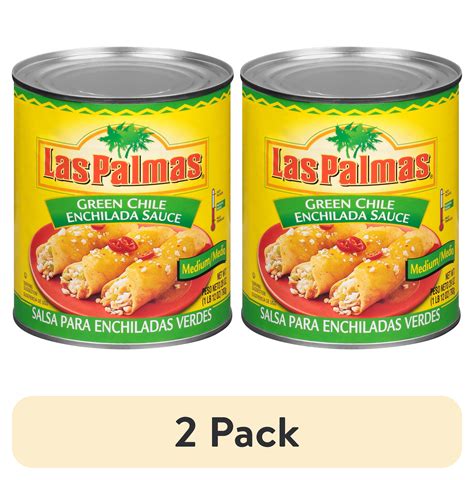 (2 pack) Las Palmas Medium Green Chile Enchilada Sauce, 28 oz - Walmart.com