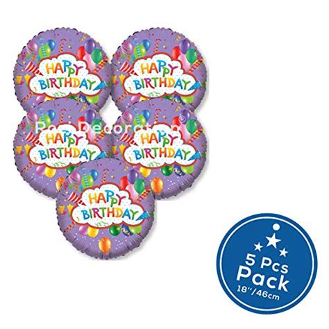 Rozi Decoration 18" inches Round Shape Happy Birthday Party Decorative ...