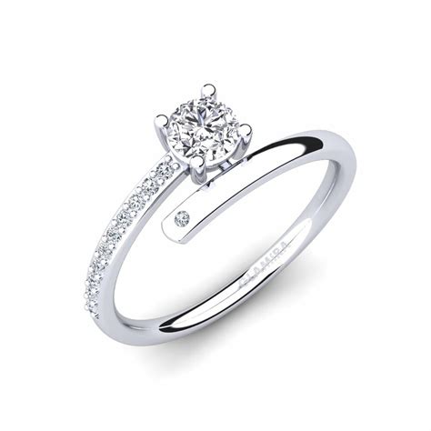 Order GLAMIRA Ring Taldina in Round cut 0.35 Carat 14k White Gold ...