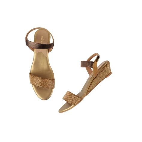 Buy Cheemo Women Gold Casual Sandals Online | SKU: 92-177-15-36 – Mochi ...