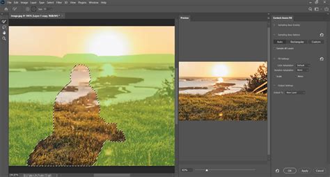 Affinity Content-Aware Fill 的图像结果