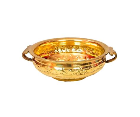 Buy bona Fide Brass urli,Brass Decorative Bowl,Brass urli Bowl,Embossed ...