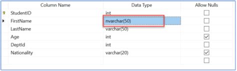 SQL Server Create Table in SQL Management Studio 的图像结果