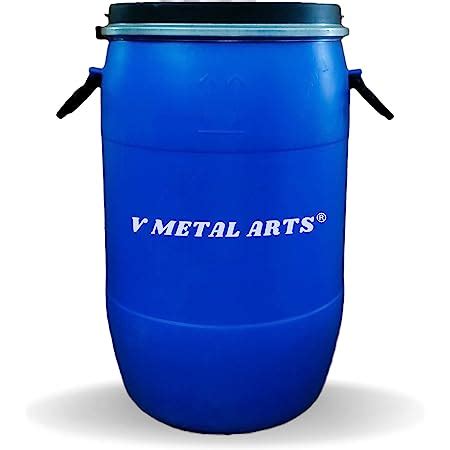 V Metal Arts Plastic Water Storage Drum | Plastic Storage Bucket 50 ...