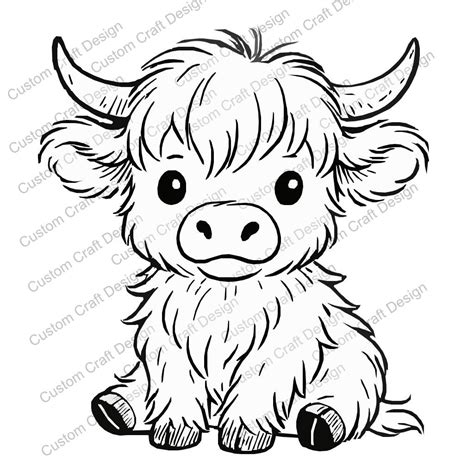 Christmas Highland Cow : Rustic Farmhouse Wall Art (digital Download or ...