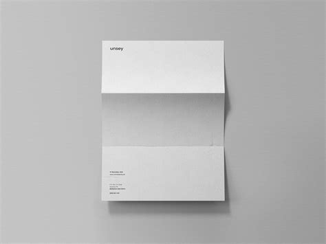 Free Folded Letter Mockup (PSD)