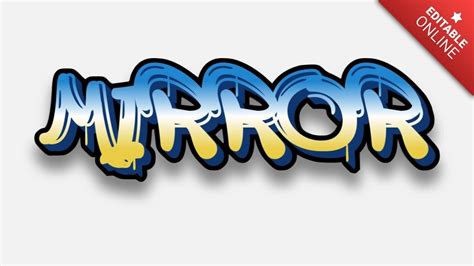 Image result for Mirror Text Design