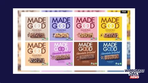 FDA Issues Class 2 Recall for MadeGood Granola Bars Over Metal ...