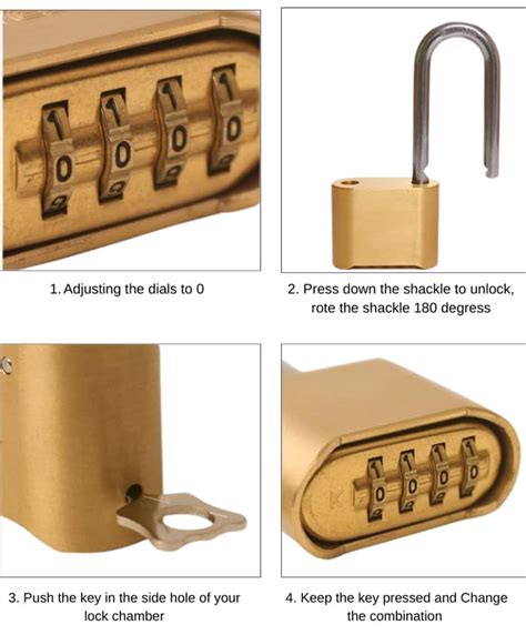 Image result for Reset 4 Digit Master Lock