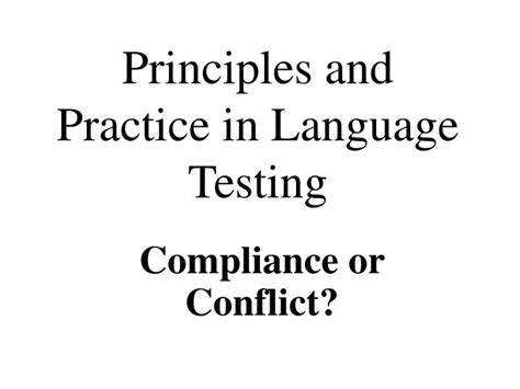 Language Teaching Principles of Testing 的图像结果