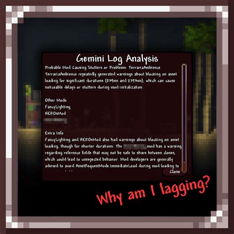 Por que meu jogo está travando? Mod para Terraria - Terraria-Game.com
