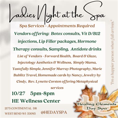 Specials - Healing Elements Day Spa