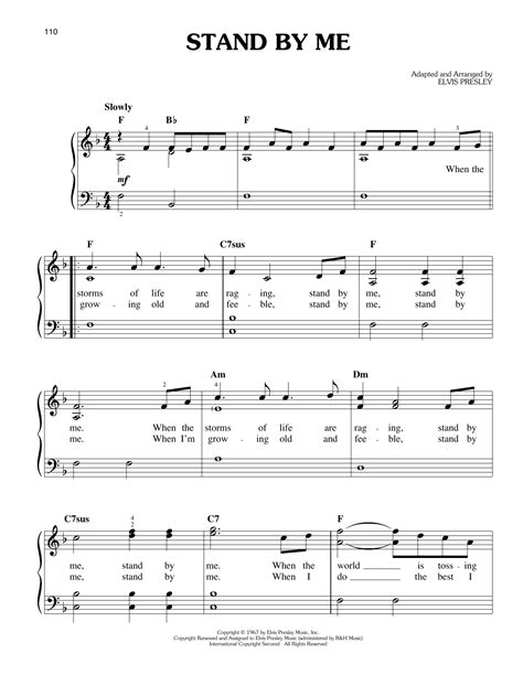 Easy Piano Sheet Music Popular Songs