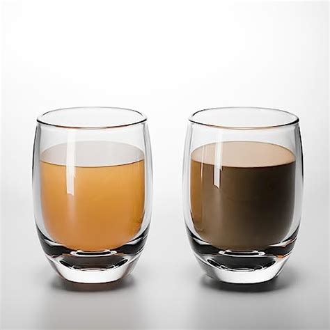 Buy Anko Set of 2 Elegant Double Wall Transparent Glass Coffee/Tea Mugs ...