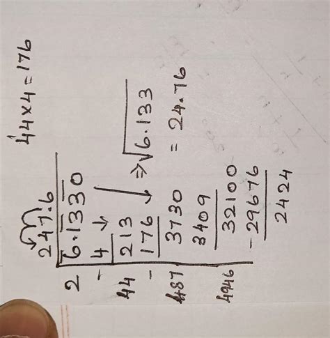 √6.133 Find out the square root value.Solve in step by step method ...