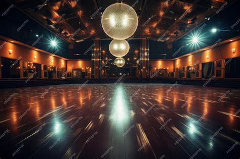 Dance floor modern ballroom lighting architecture | Premium AI ...