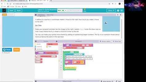 Image result for Code Lesson 13 Sprite Movement Answer Key