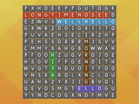 Image result for Word Search World Hello