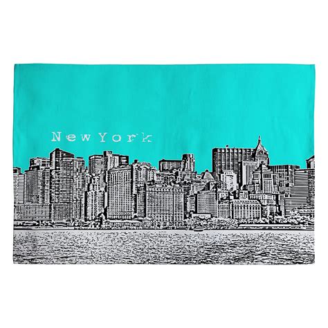 Deny Designs Bird Ave New York Aqua Woven Rug, 4 by 6-Feet : Amazon.in ...