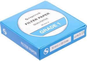Supertek Filter Paper Grade 1 Qualitative Round Sheets Filter Paper ...