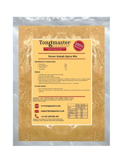 Buy Takeaway Doner Kebab Seasoning Spice Mix 1kg Gyro, Donair, Shawarma ...