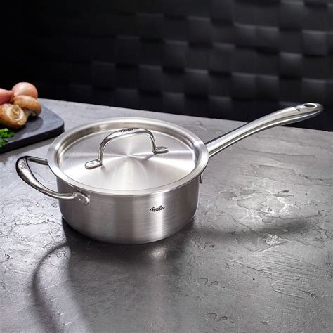 5 Ply Stainless Steel 1.5-Quart, 6-inch Saucepan | Fissler