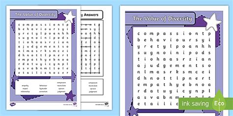 The Value of Diversity Word Search (teacher made) - Twinkl