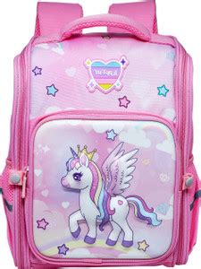 Marvworld Unicorn Bag for Kids Girls Water-Resistant School Bags (Pink ...
