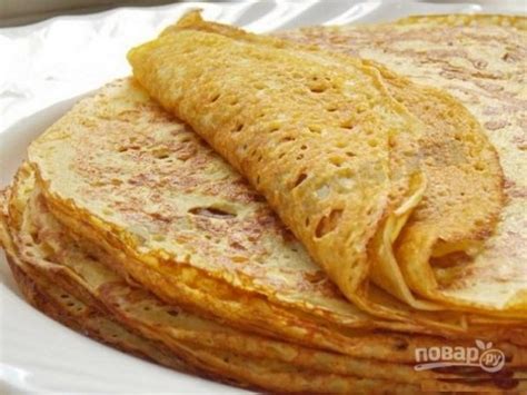 Блинчики на кефире с кипятком тонкие - пошаговый рецепт с фото на Повар.ру