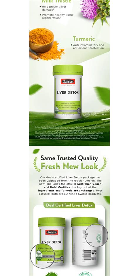 Swisse Ultiboost Liver Detox 200 Film Coated Tablets (EXP:10 2027 ...