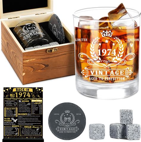 Amazon.com | LEJIAJINW 50th Birthday Gifts for Men - 50th Whiskey ...