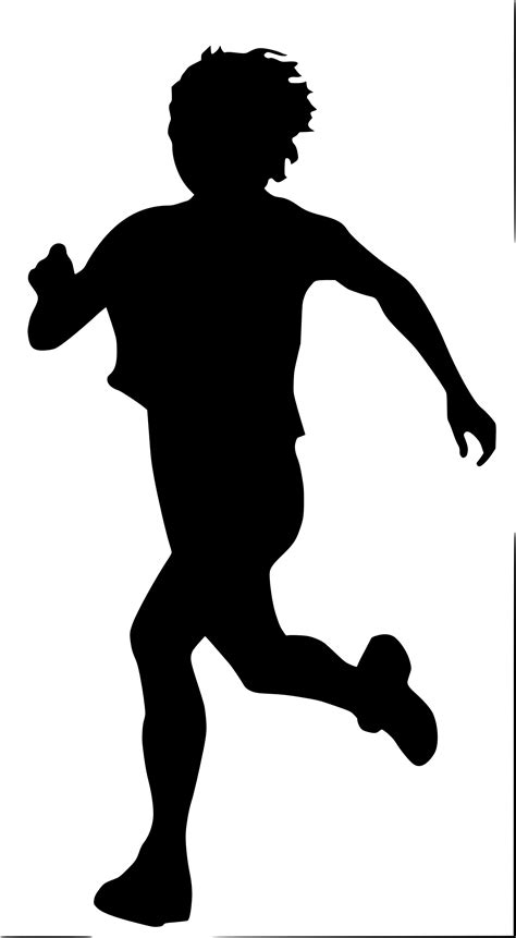 Silhouette People Running at GetDrawings | Free download