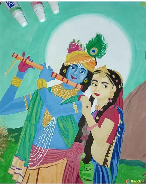 Radha Krishna Drawing