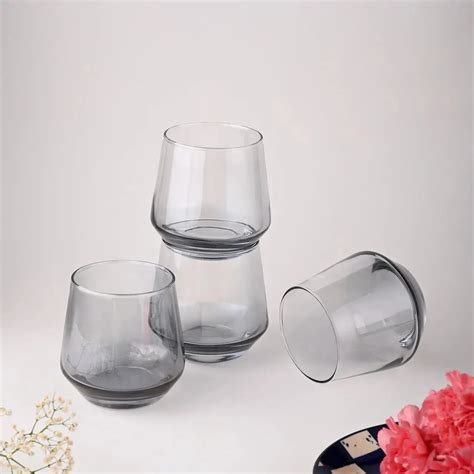 Black Whiskey Glass Set of 6 - 270ml | Black Carrot – BlackCarrot