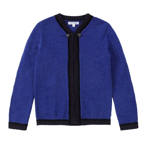 Brushed Royal Blue Cardigan | Petit Rack
