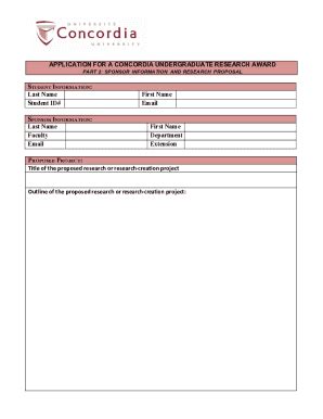 Fillable Online www.concordia.cacontentdamConcordia Undergraduate ...