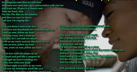 Lyrics Wallpapers: Ed Sheeran - Shape of You