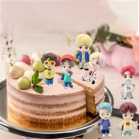 Buy Goodern BTS Figures BTS Cake Toppers BTS Dolls Set of 7 Figurines ...