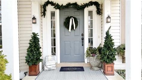Front Porch Christmas Decorations On A Budget Festive And Collected