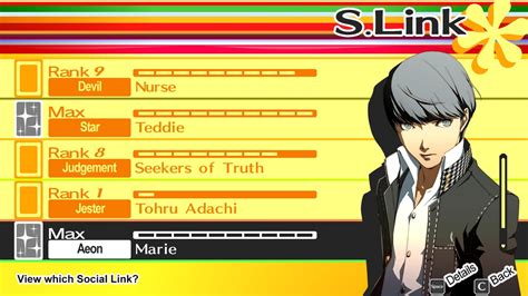 Persona 4 Golden Social Links Guide | TechRaptor