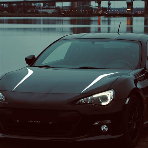 Buy ihreesy Car Hood Stickers,2PCS Car Hood Stripe Sticker Universal ...