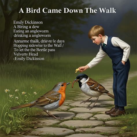 New English | First Year | Unit - 3 | A Bird Came Down The Walk By ...