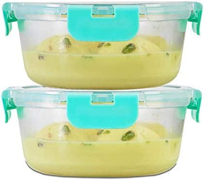 Allo Foodsafe Glass Containers With Lids Break Free Lock,Oven Microwave ...